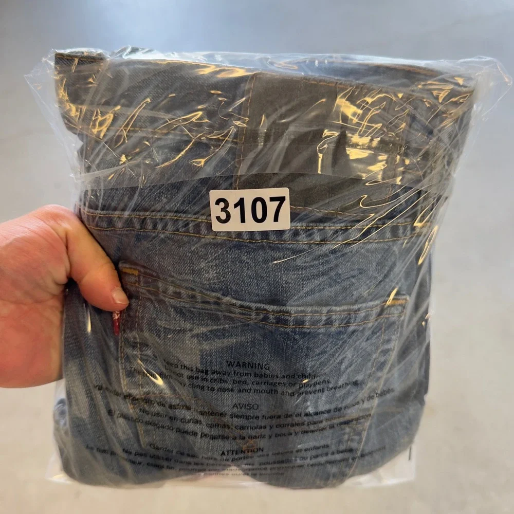 Levis 514 Slim Straight Leg Jeans Mens Blue Denim Medium Wash 36x32